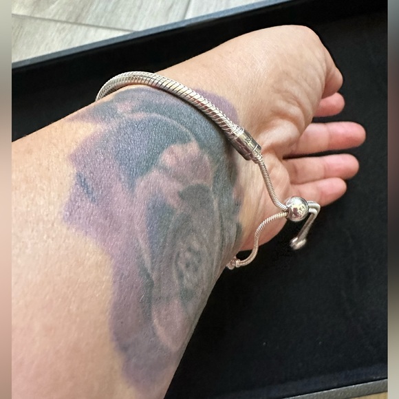 Pandora Moments Snake Chain Slider Bracelet Only - No Charms - Picture 7 of 10